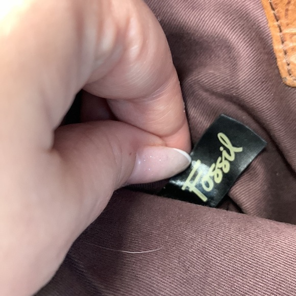 FOSSIL SASHA In British tanTOOLED FLORAL LEATHER BAG/CROSSBODY ZB2989 - Picture 8 of 9